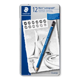 Staedtler Mars Lumograph skitseblyanter 12-pak