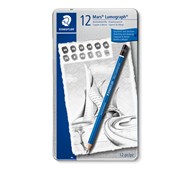 Staedtler Mars Lumograph skitseblyanter 12-pak