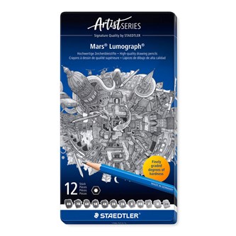 Staedtler Mars Lumograph skitseblyanter 12-pak