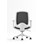 Caen kontorstol med hvidt stel