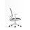 Caen kontorstol med hvidt stel