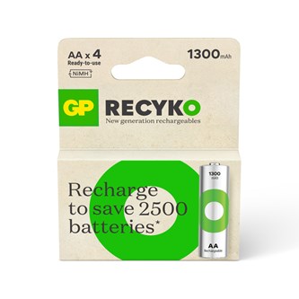 Batteri AA, opladeligt, 4-pak