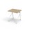 Altudo FSC bord DL 70x60xH72 cm hvidt stel