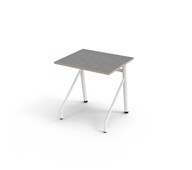 Altudo bord akustik linoleum 70x60xH72 cm hvidt stel