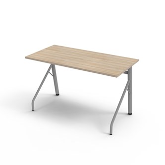 Altudo FSC bord HT 120x60xH72 cm sølv stel