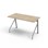 Altudo FSC bord HT 120x60xH72 cm sølv stel