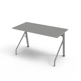 Altudo FSC bord HT 120x60xH72 cm sølv stel