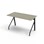 Altudo bord akustik linoleum 120x60xH72 cm sort stel