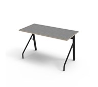 Altudo bord akustik linoleum 120x60xH72 cm sort stel