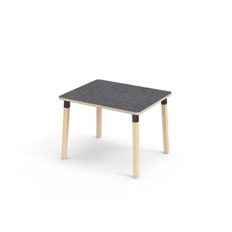 Helmi bord linoleum 100x80 cm sort manchet