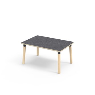 Helmi bord linoleum 120x80 cm sort manchet