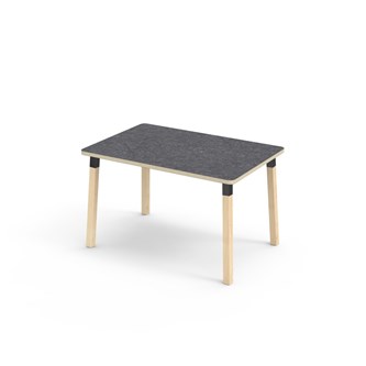 Helmi bord linoleum 120x80 cm sort manchet