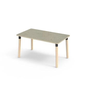 Helmi bord linoleum 140x80 cm sort manchet