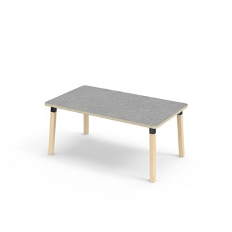 Helmi bord linoleum 140x80 cm sort manchet