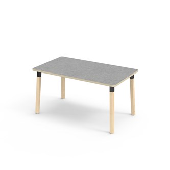 Helmi bord linoleum 140x80 cm sort manchet