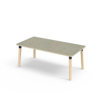 Helmi bord linoleum 160x80 cm sort manchet