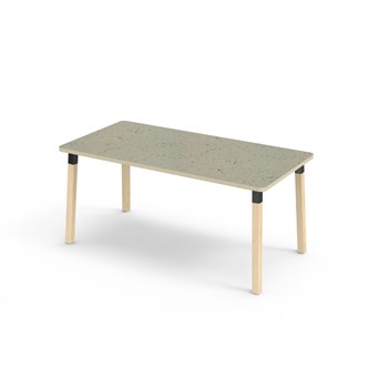 Helmi bord linoleum 160x80 cm sort manchet