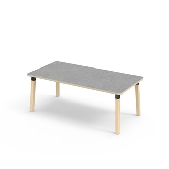 Helmi bord linoleum 160x80 cm sort manchet