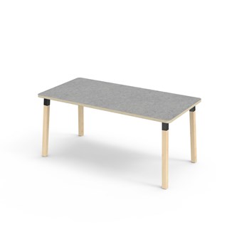 Helmi bord linoleum 160x80 cm sort manchet