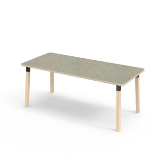 Helmi bord linoleum 180x80 cm sort manchet