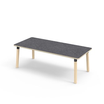 Helmi bord linoleum 180x80 cm sort manchet