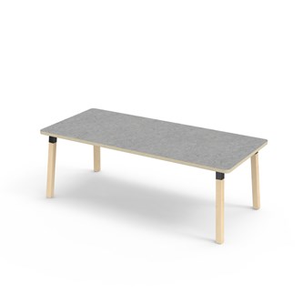 Helmi bord linoleum 180x80 cm sort manchet
