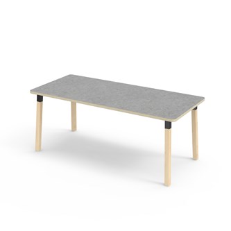 Helmi bord linoleum 180x80 cm sort manchet
