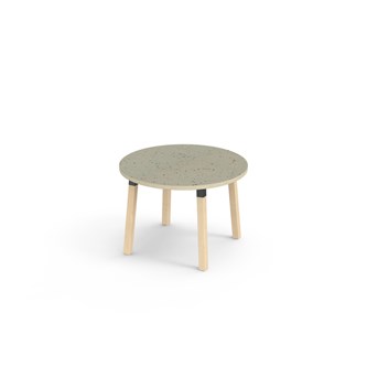 Helmi bord linoleum Ø90 cm sort manchet