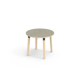 Helmi bord linoleum Ø90 cm sort manchet
