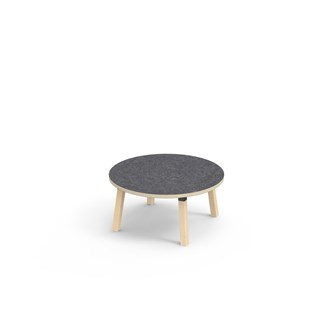 Helmi bord linoleum Ø90 cm sort manchet