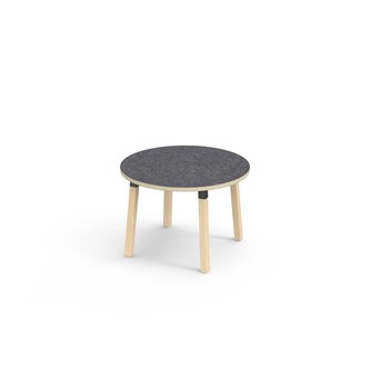 Helmi bord linoleum Ø90 cm sort manchet