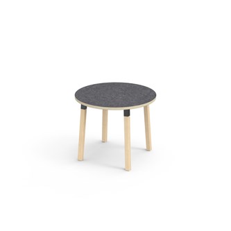 Helmi bord linoleum Ø90 cm sort manchet