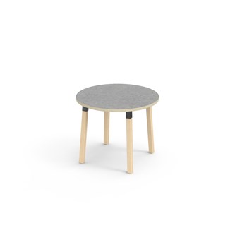 Helmi bord linoleum Ø90 cm sort manchet