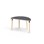 Helmi bord linoleum halvrunt 120-60 cm sort manchet