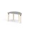 Helmi bord linoleum halvrunt 120-60 cm sort manchet