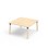 Helmi bord HT 120x120 cm sort manchet