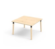 Helmi bord HT 120x120 cm sort manchet