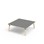 Helmi bord HT 120x120 cm sort manchet