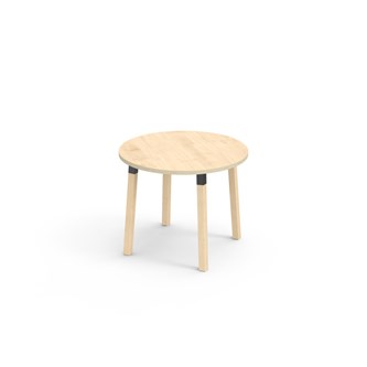 Helmi bord laminat Ø90 cm sort manchet
