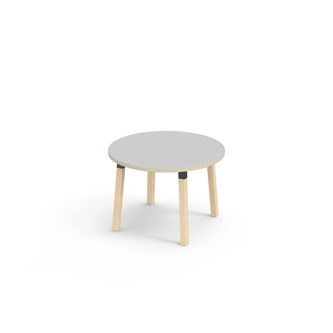 Helmi bord laminat Ø90 cm sort manchet