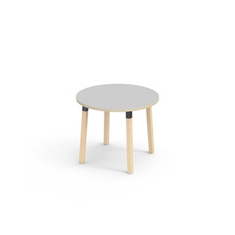 Helmi bord laminat Ø90 cm sort manchet