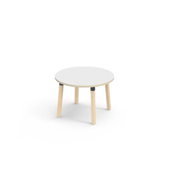 Helmi bord laminat Ø90 cm sort manchet
