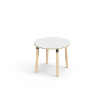 Helmi bord laminat Ø90 cm sort manchet