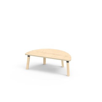 Helmi bord HT halvrunt 120-60 cm sort manchet