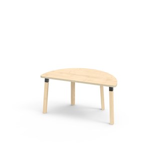 Helmi bord HT halvrunt 120-60 cm sort manchet