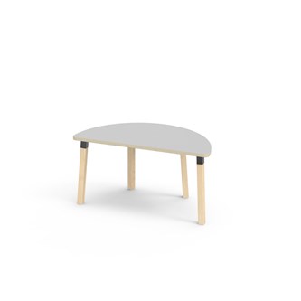 Helmi bord HT halvrunt 120-60 cm sort manchet