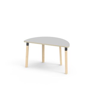 Helmi bord HT halvrunt 120-60 cm sort manchet