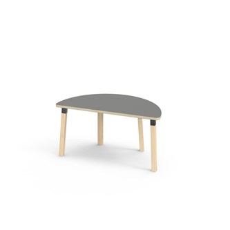 Helmi bord HT halvrunt 120-60 cm sort manchet