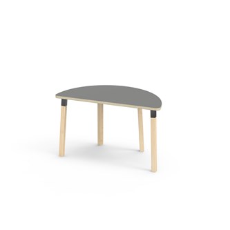 Helmi bord HT halvrunt 120-60 cm sort manchet