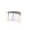 Helmi bord HT halvrunt 120-60 cm sort manchet